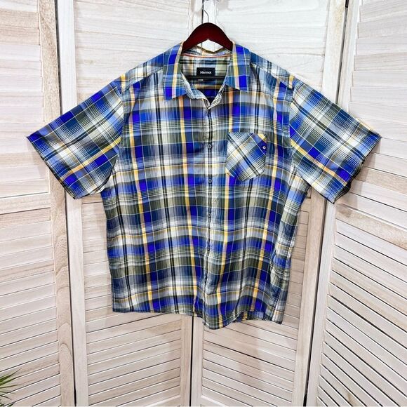 Marmot Plaid Camp Shirt XXL 2XL - Picture 1 of 14